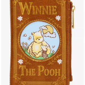 Loungefly Disney Winnie The Pooh Book Wallet Pooh And Piglet Brown Snap New